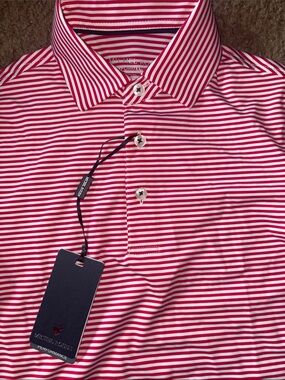 Striped Red & White Kids Polo Shirt by